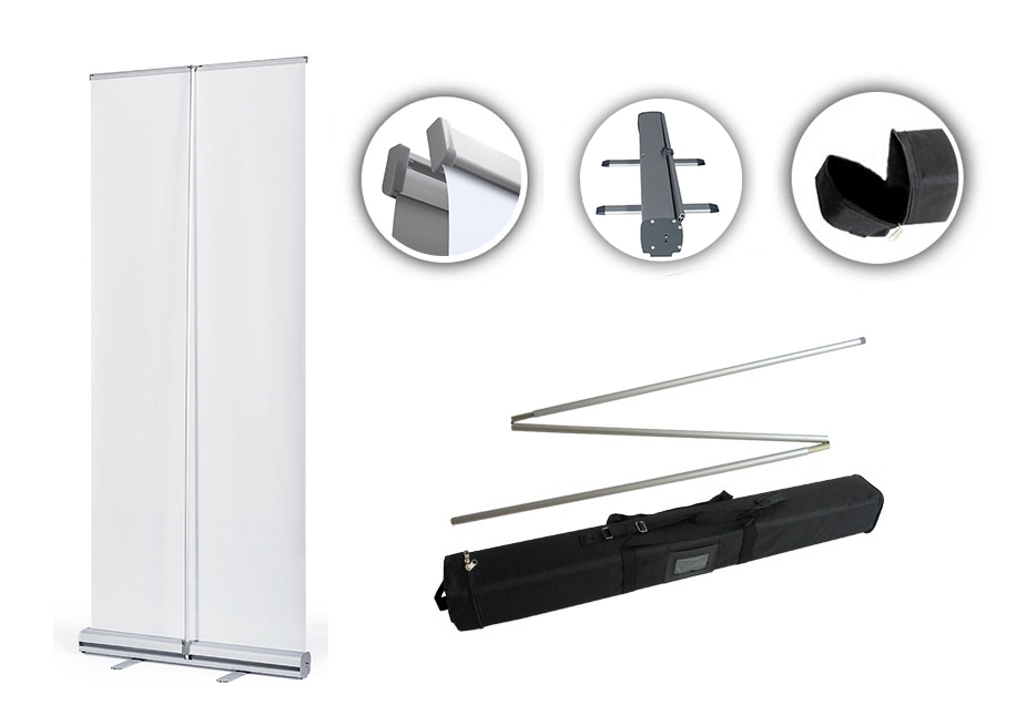 Roll up banner construction